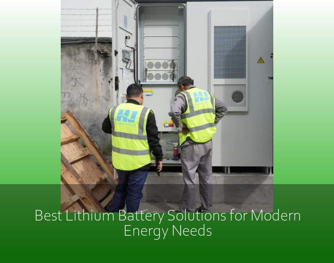 Best Lithium Battery Solutions for Modern Energy Needs